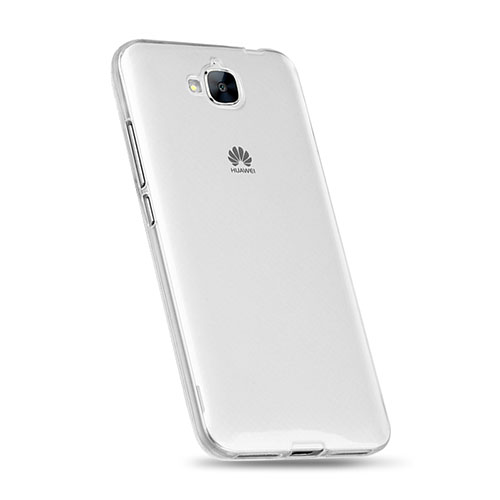 Ultra-thin Transparent Gel Soft Case for Huawei Y6 Pro White