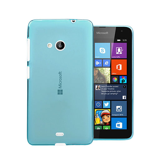Ultra-thin Transparent Gel Soft Case for Microsoft Lumia 535 Blue