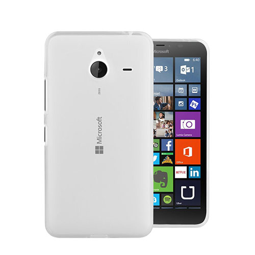 Ultra-thin Transparent Gel Soft Case for Microsoft Lumia 640 XL Lte White
