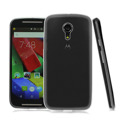 Ultra-thin Transparent Gel Soft Case for Motorola Moto G (2nd Gen) Clear