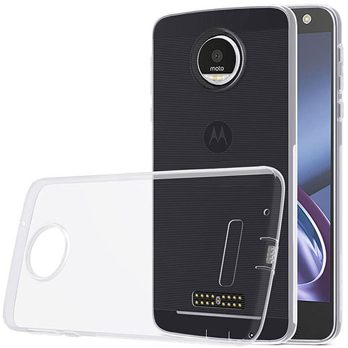 Ultra-thin Transparent Gel Soft Case for Motorola Moto Z Play Clear