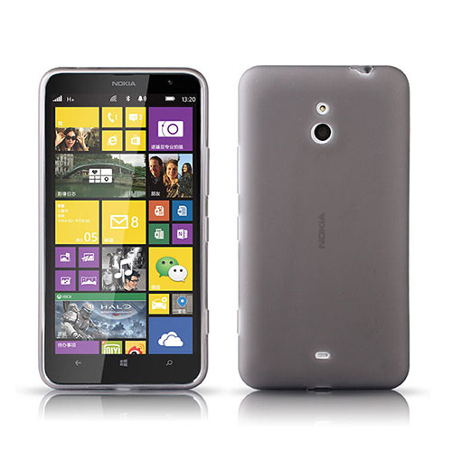 Ultra-thin Transparent Gel Soft Case for Nokia Lumia 1320 Gray