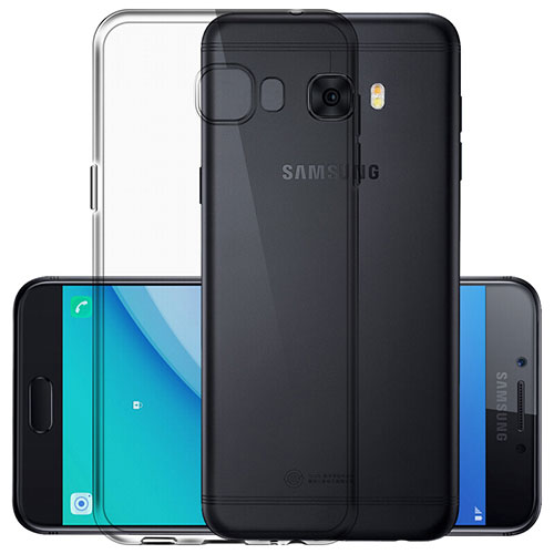 Ultra-thin Transparent Gel Soft Case for Samsung Galaxy C5 Pro C5010 Clear