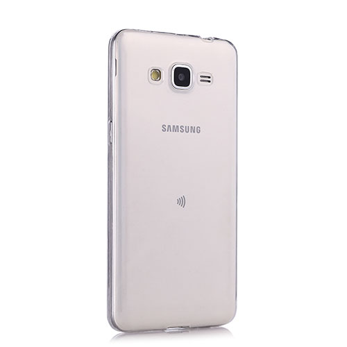 Ultra-thin Transparent Gel Soft Case for Samsung Galaxy Grand Prime 4G G531F Duos TV White