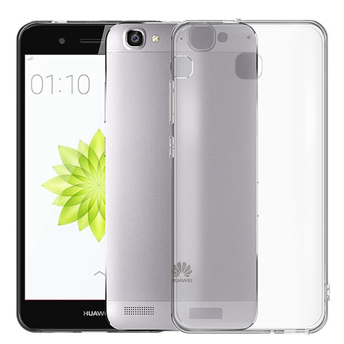 Ultra-thin Transparent Gel Soft Case T02 for Huawei P8 Lite Smart Gray