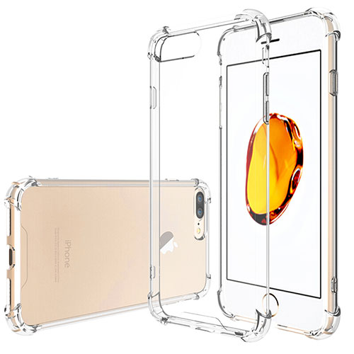 Ultra-thin Transparent Gel Soft Case T05 for Apple iPhone 8 Plus Clear