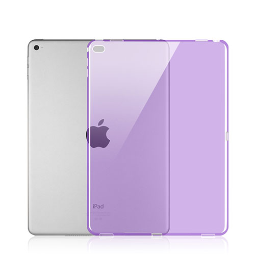 Ultra-thin Transparent Gel Soft Cover for Apple iPad Pro 12.9 Purple