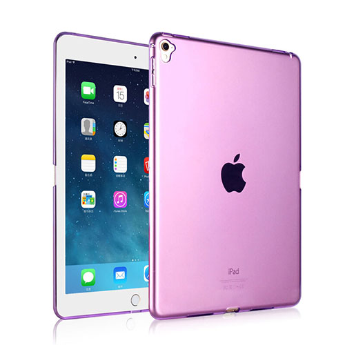 Ultra-thin Transparent Gel Soft Cover for Apple iPad Pro 9.7 Purple
