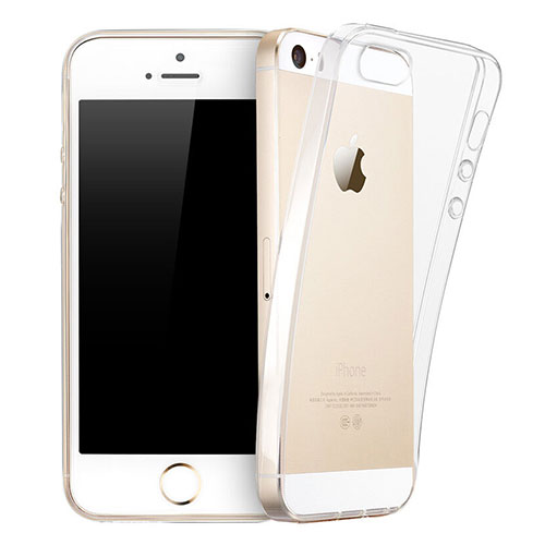 Ultra-thin Transparent Gel Soft Cover for Apple iPhone 5S Clear