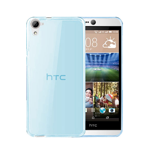 Ultra-thin Transparent Gel Soft Cover for HTC Desire 826 826T 826W Blue