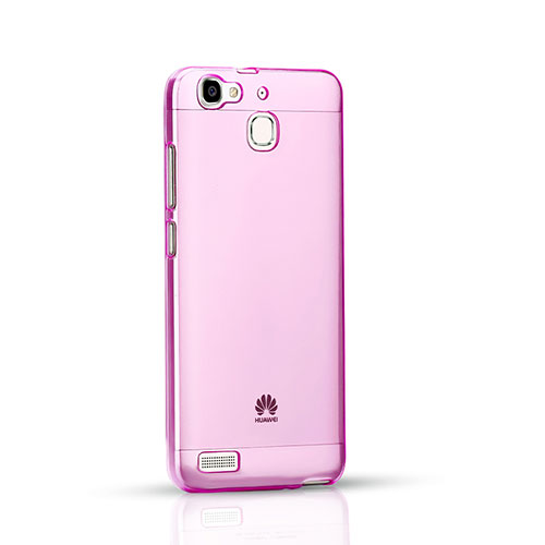 Ultra-thin Transparent Gel Soft Cover for Huawei Enjoy 5S Pink
