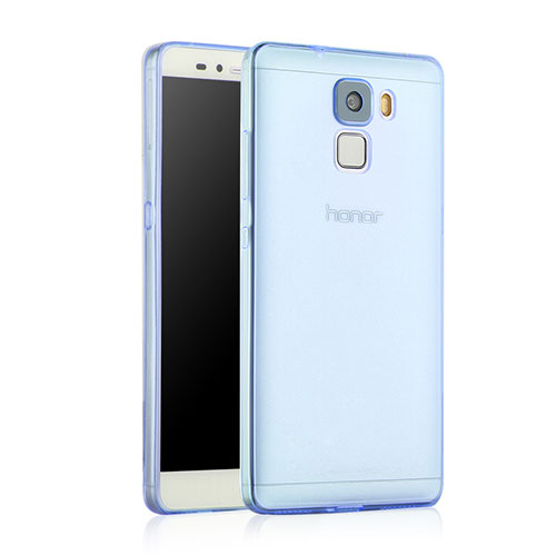 Ultra-thin Transparent Gel Soft Cover for Huawei Honor 7 Blue