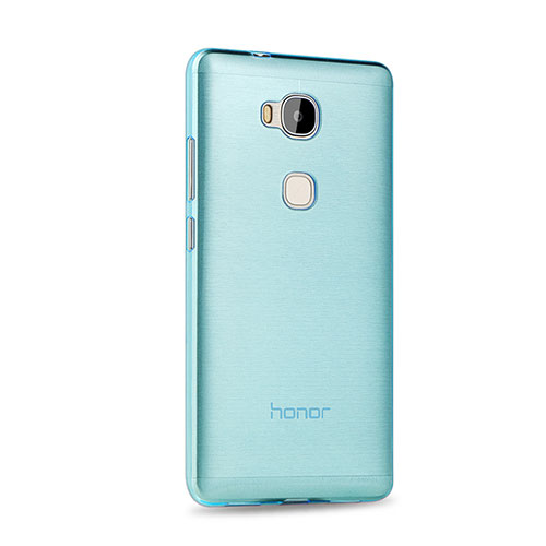 Ultra-thin Transparent Gel Soft Cover for Huawei Honor X5 Blue