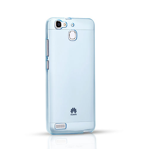Ultra-thin Transparent Gel Soft Cover for Huawei P8 Lite Smart Blue