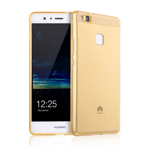 Ultra-thin Transparent Gel Soft Cover for Huawei P9 Lite Gold