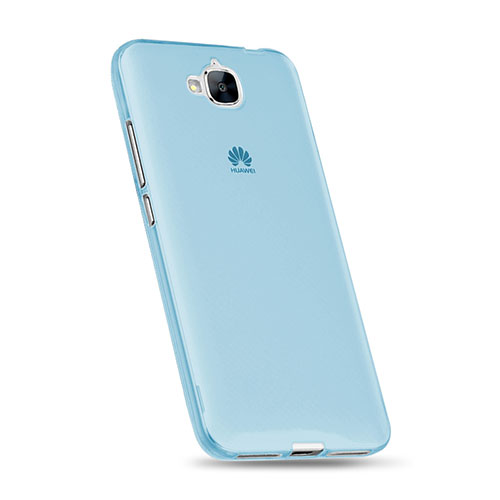 Ultra-thin Transparent Gel Soft Cover for Huawei Y6 Pro Blue