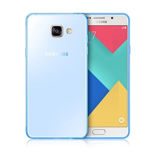 Ultra-thin Transparent Gel Soft Cover for Samsung Galaxy A3 (2016) SM-A310F Blue