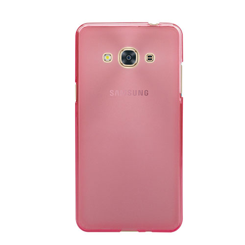 Ultra-thin Transparent Gel Soft Cover for Samsung Galaxy J3 Pro (2016) J3110 Pink