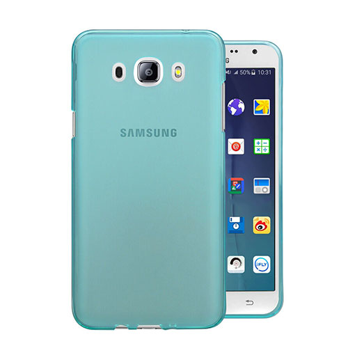 Ultra-thin Transparent Gel Soft Cover for Samsung Galaxy J5 (2016) J510FN J5108 Blue