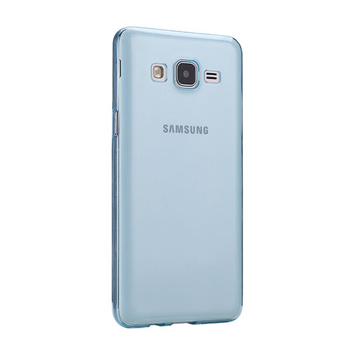 Ultra-thin Transparent Gel Soft Cover for Samsung Galaxy On5 G550FY Blue