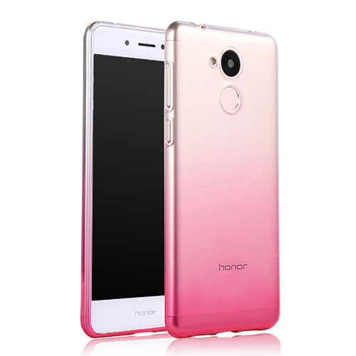 Ultra-thin Transparent Gradient Soft Cover for Huawei Honor 6A Pink