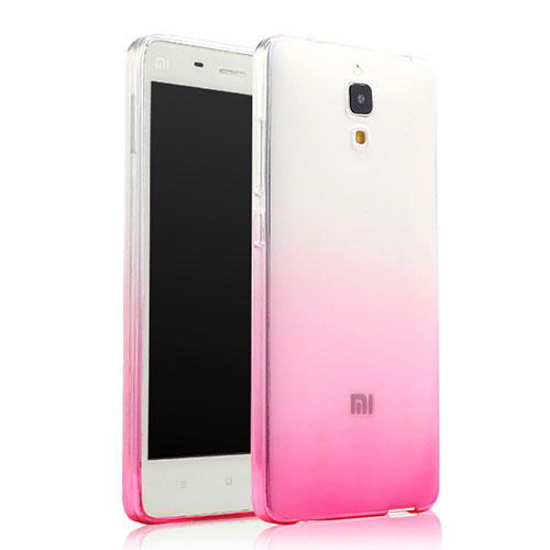 Ultra-thin Transparent Gradient Soft Cover for Xiaomi Mi 4 LTE Pink