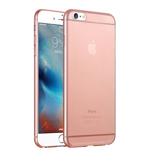 Ultra-thin Transparent Matte Finish Case for Apple iPhone 6 Plus Rose Gold