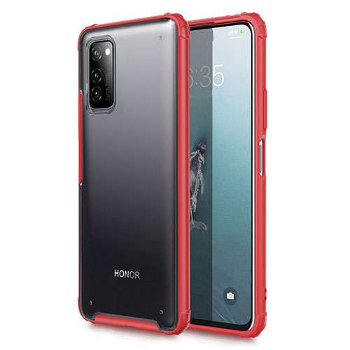 Ultra-thin Transparent Matte Finish Case U01 for Huawei Honor View 30 5G Red