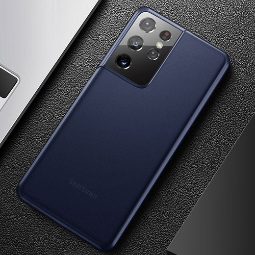 Ultra-thin Transparent Matte Finish Case U01 for Samsung Galaxy S21 Ultra 5G Blue