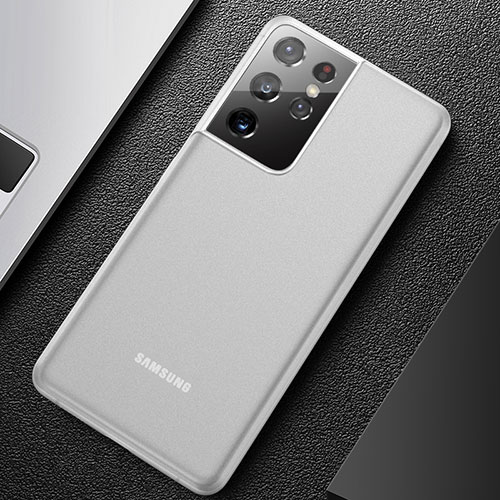 Ultra-thin Transparent Matte Finish Case U01 for Samsung Galaxy S21 Ultra 5G White