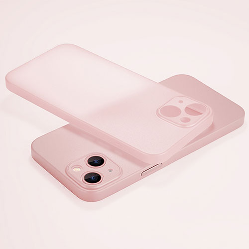 Ultra-thin Transparent Matte Finish Case U02 for Apple iPhone 13 Pink