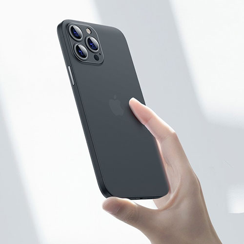 Ultra-thin Transparent Matte Finish Case U06 for Apple iPhone 13 Pro Black