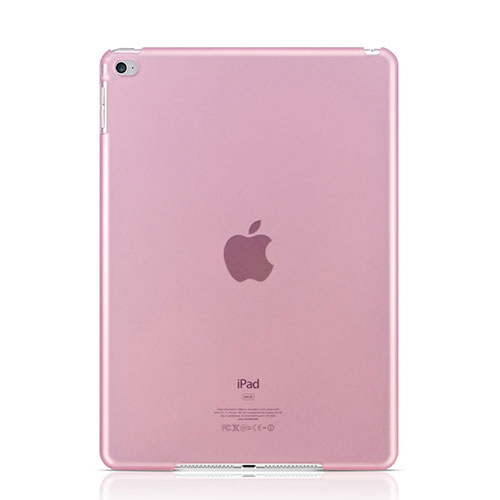 Ultra-thin Transparent Matte Finish Cover Case for Apple iPad Air 2 Pink