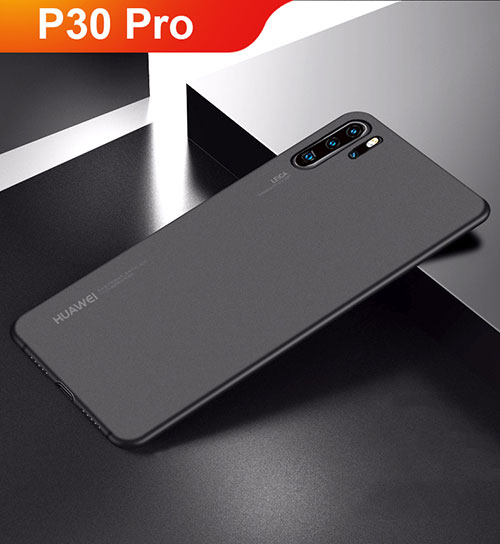 Ultra-thin Transparent Matte Finish Cover Case for Huawei P30 Pro New Edition Black