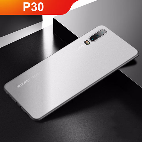 Ultra-thin Transparent Matte Finish Cover Case for Huawei P30 White