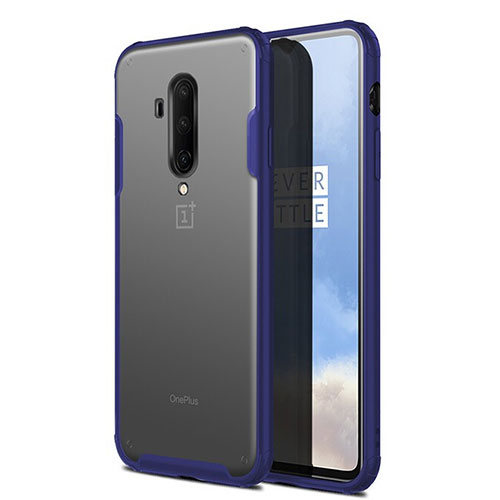 Ultra-thin Transparent Matte Finish Cover Case for OnePlus 7T Pro 5G Blue