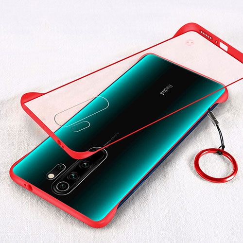 Ultra-thin Transparent Matte Finish Cover Case for Xiaomi Redmi Note 8 Pro Red