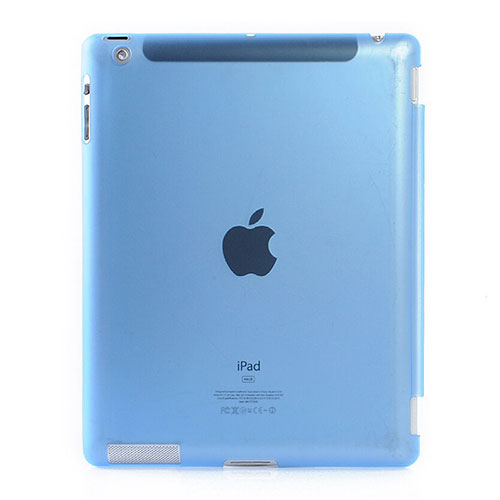 Ultra-thin Transparent Matte Finish Cover for Apple iPad 3 Sky Blue