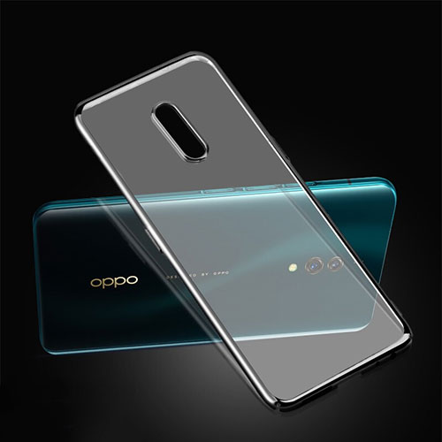 Ultra-thin Transparent Plastic Case Cover for Oppo K3 Black