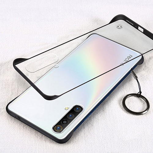 Ultra-thin Transparent Plastic Case Cover for Realme X50 5G Black