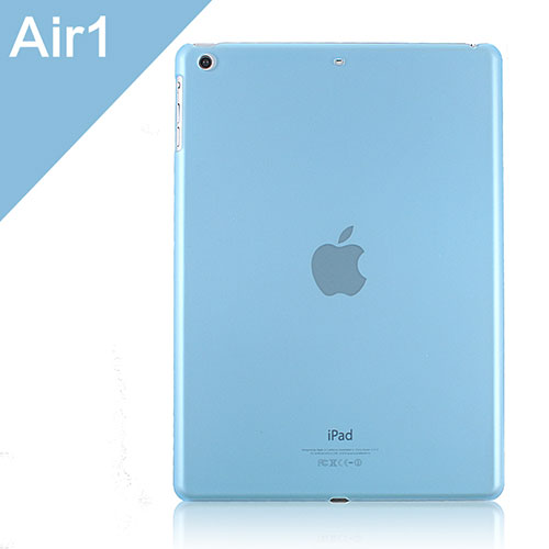 Ultra-thin Transparent Plastic Case for Apple iPad Air Sky Blue