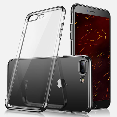Ultra-thin Transparent TPU Soft Case A07 for Apple iPhone 7 Plus Black