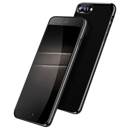 Ultra-thin Transparent TPU Soft Case A22 for Apple iPhone 8 Plus Black