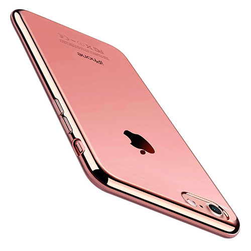 Ultra-thin Transparent TPU Soft Case C01 for Apple iPhone SE (2020) Rose Gold