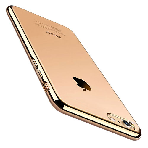 Ultra-thin Transparent TPU Soft Case C01 for Apple iPhone SE3 2022 Gold