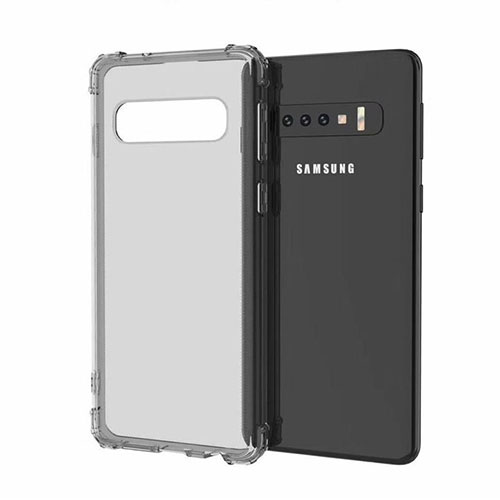 Ultra-thin Transparent TPU Soft Case Cover A05 for Samsung Galaxy S10 5G Gray