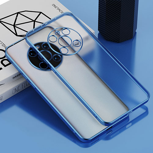Ultra-thin Transparent TPU Soft Case Cover AN1 for Huawei Mate 40 Blue