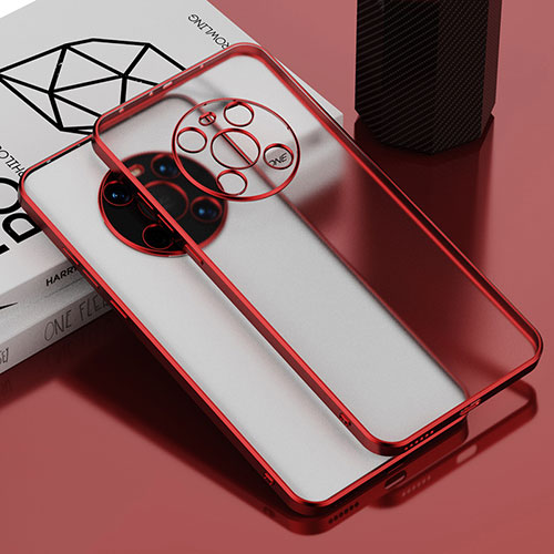 Ultra-thin Transparent TPU Soft Case Cover AN1 for Huawei Mate 40 Red