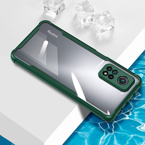 Ultra-thin Transparent TPU Soft Case Cover BH1 for Xiaomi Redmi Note 11 Pro 5G Green