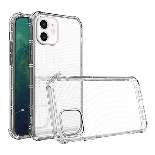 Ultra-thin Transparent TPU Soft Case Cover for Apple iPhone 12 Clear